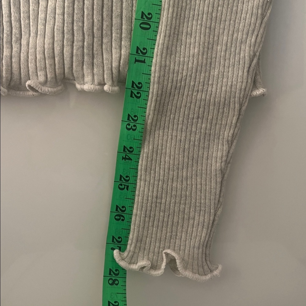 NWOT / jcrew Ribbed featherweight cashmere long-sleeve sweater-tee - Picture 7 of 8